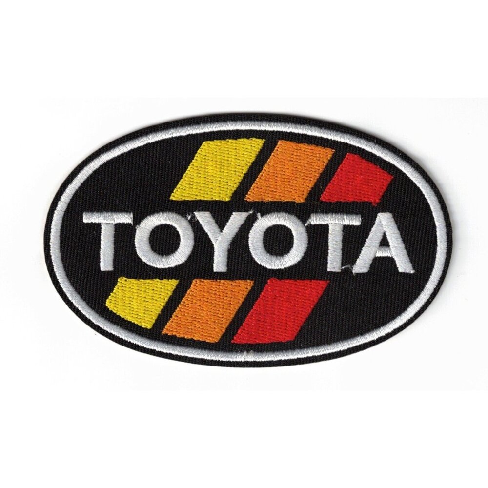 Toyota Vintage Retro Oval 4x3.5in Embroidered Sew / Iron-on Patch